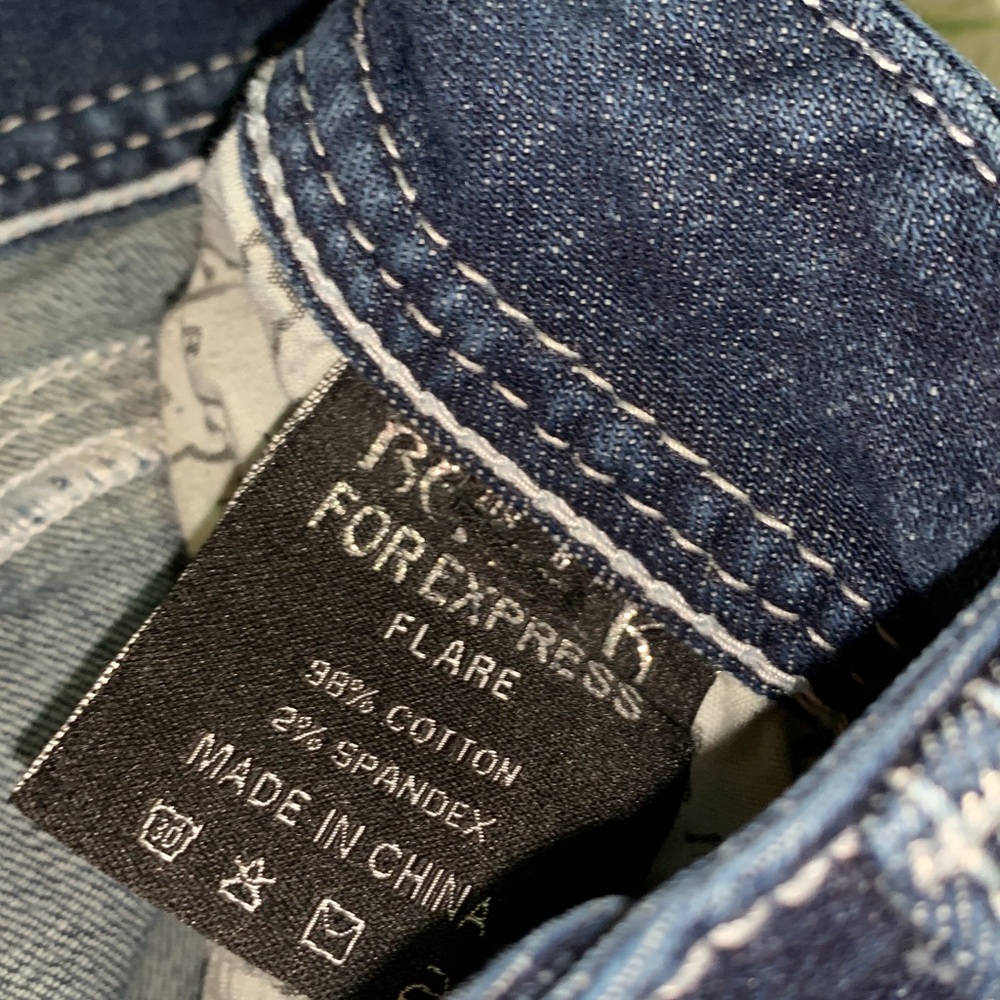 Women's Express Rerock Blue Jeans - Picture 6 of 6